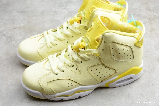 Floral Dynamic Jordan 6 Air Yellow 543390-800 Retro (GS) 0706